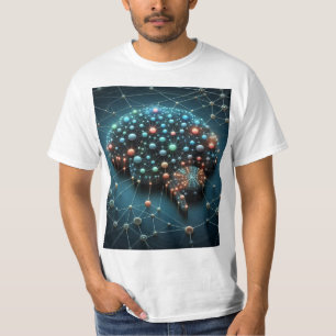 Camiseta Circuito da Sabedoria Tecida do cérebro