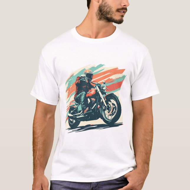 Camiseta Circuito de motocicleta surpreendente (Frente)