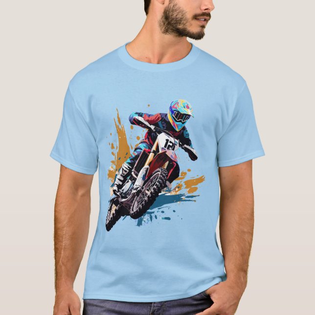 Camiseta Circuito de motocicleta surpreendente (Frente)