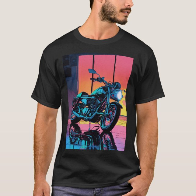 Camiseta Circuito de motocicleta surpreendente (Frente)