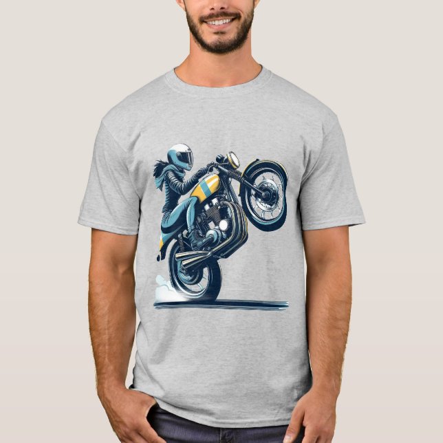 Camiseta Circuito de motocicleta surpreendente (Frente)