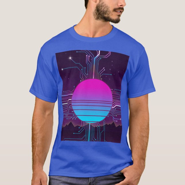 Camiseta Circuitos do Sol Vaporwave (Frente)