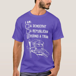 Camiseta Circulação De Um Comboio De Locomotiva Ferroviária