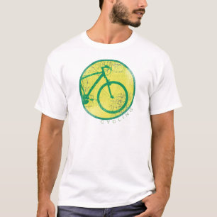 Camiseta circular bicycle green