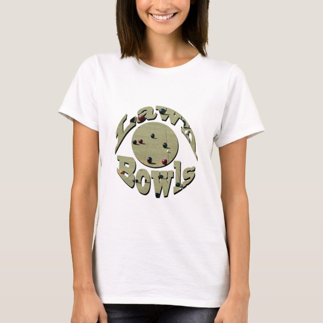 Camiseta Circular Lawn Bowls Name Design, (Frente)