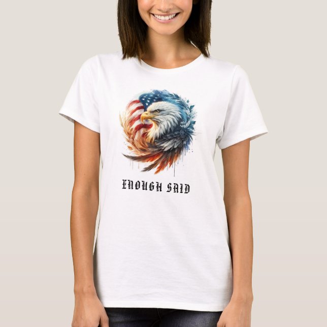 Camiseta *~* Circular USA AP16, American Flag Bald EAGLE (Frente)