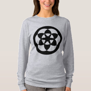Camiseta Círculo 01 da colheita - preto
