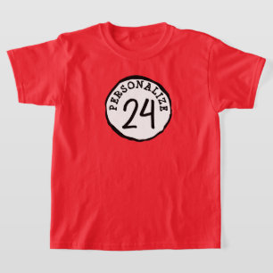 Camiseta Círculo Bobo Texto Personalizado