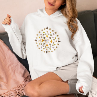Camiseta Círculo Botânico Flor Prensada Da Obra Original