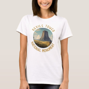 Camiseta Círculo com Distância do Monumento Nacional da Tor