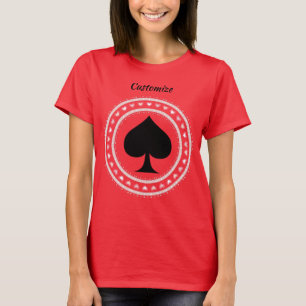 Camiseta Círculo Corações Pretos Espadas Trovão_Cove