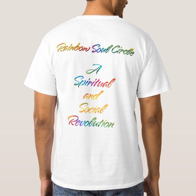 Camiseta Círculo da Alma Arco-íris (Verso)