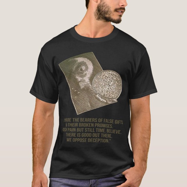 Camiseta Círculo da colheita - alienígena - nós opor a (Frente)