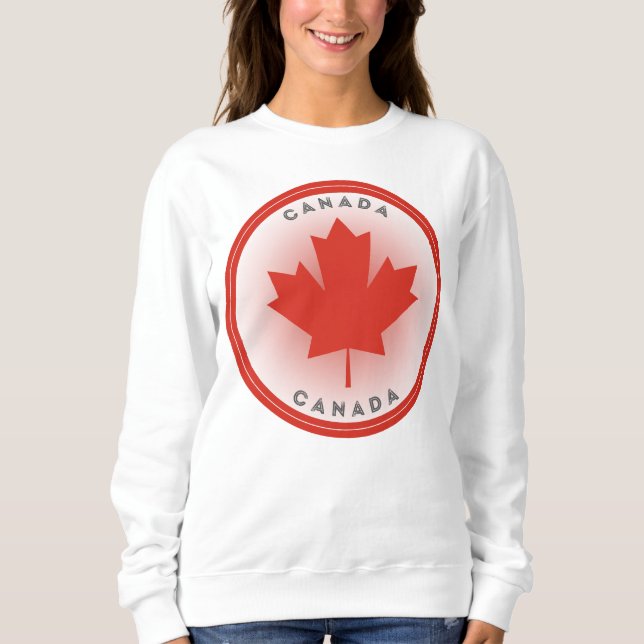 Camiseta Círculo da Folha de Bordo do Canadá (Frente)