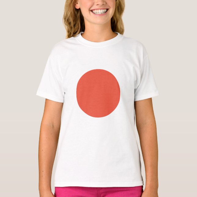 Camiseta Círculo de bandeira japonês emblema ascensão sol (Frente)