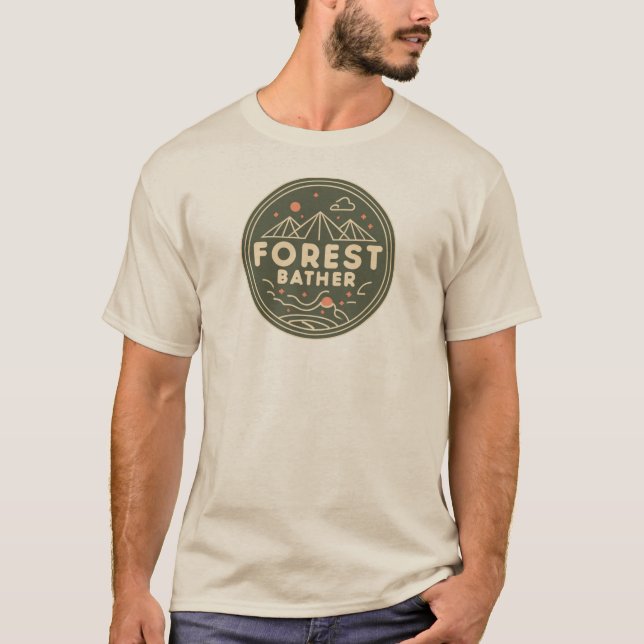 Camiseta Círculo de Bather da Floresta (Frente)
