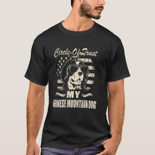 Camiseta Círculo De Cachorro De Montanha Bernese, Cachorro 