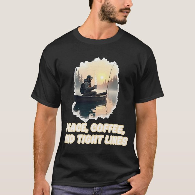 Camiseta Círculo de Carpa Dourada â€“ Desenho Circular com  (Frente)