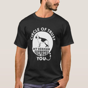 Camiseta Círculo De Confiança A Minha German shepherd