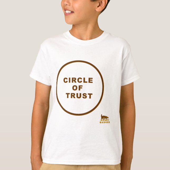 Camiseta círculo de confiança do texugo (Frente)