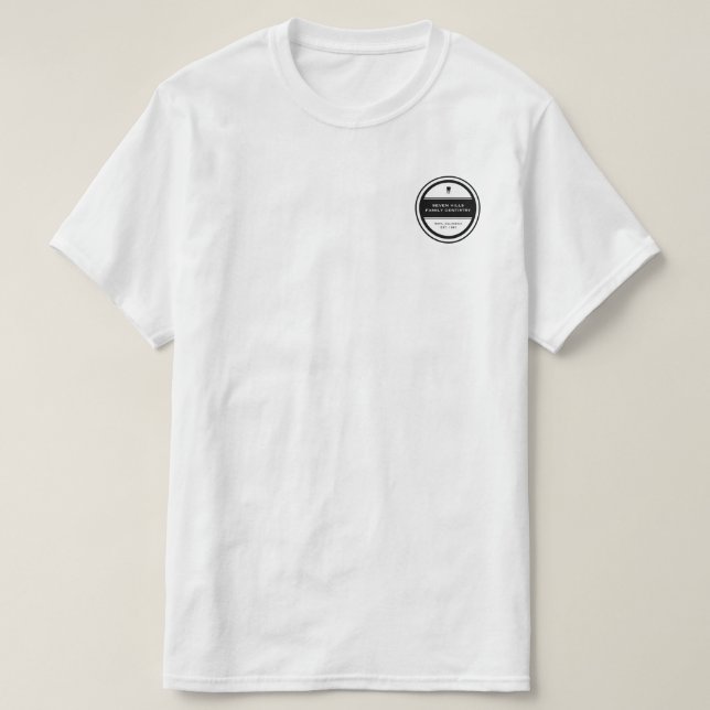 Camiseta Círculo de Dentista Personalizável (Frente do Design)