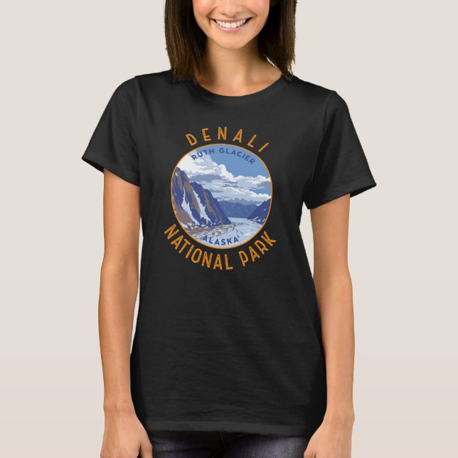 Camiseta Círculo de Desgaste do Parque Nacional de Denali (Frente)