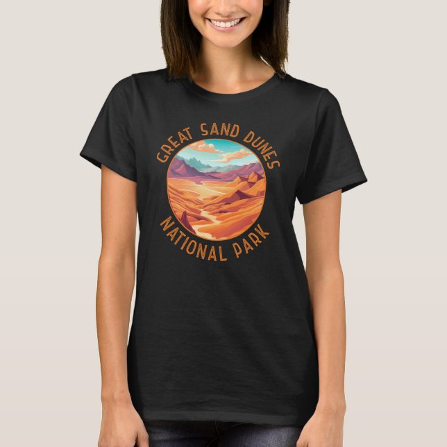 Camiseta Círculo de Distância do Parque Nacional das Dunas  (Frente)