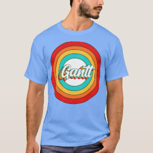 Camiseta Circulo de Gantt do Shirt Vintage