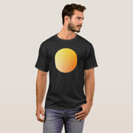 Camiseta Círculo de Gradiente Laranja com Vinheta em Design