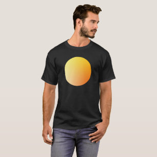 Camiseta Círculo de Gradiente Laranja com Vinheta em Design