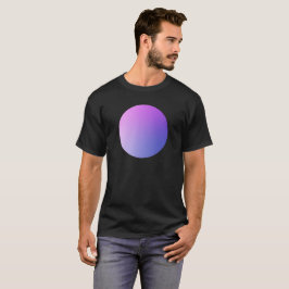 Camiseta Círculo de Gradiente Roxo com Vinheta em Design Ab