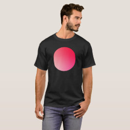 Camiseta Círculo de Gradiente Vermelho com Vinheta em Desig