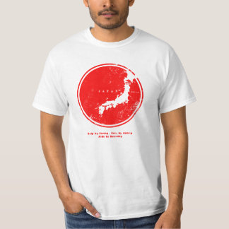 Camiseta círculo de japão do assistente