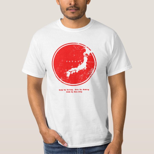 Camiseta círculo de japão do assistente (Frente)