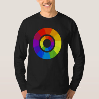 Camiseta Círculo de Paleta de Cores Pintar Professor de Pin