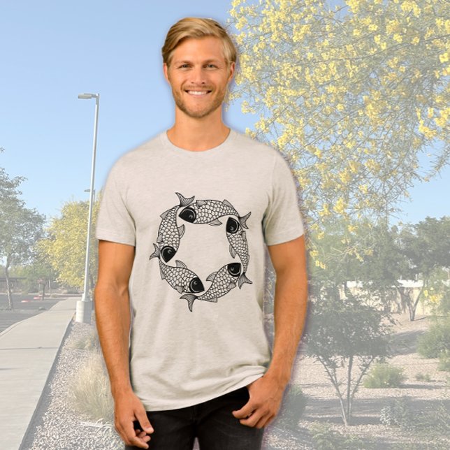 Camiseta Círculo de Peixes (Criador carregado)