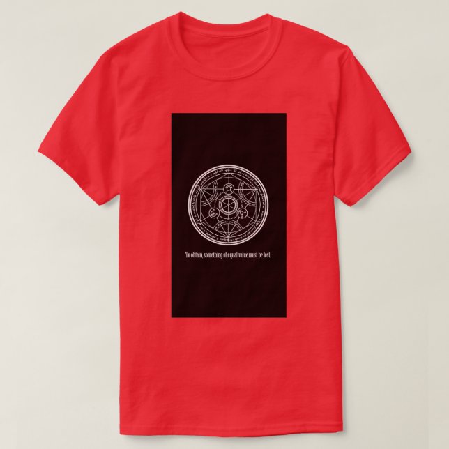 Camiseta Círculo de Transmutação 6 (Frente do Design)
