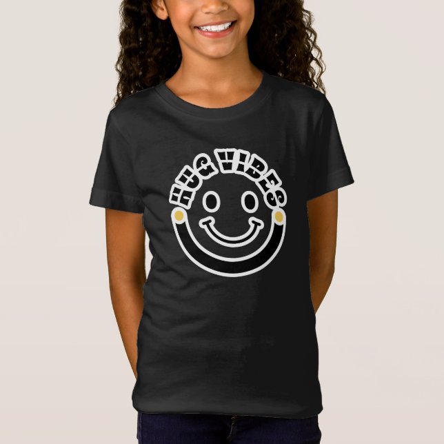 Camiseta Círculo de Vibrações de Abraço Modernas Minimalist (Frente)
