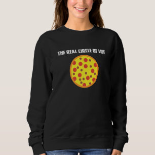 Camiseta Círculo De Vida Engraçado Pizza Pizza Comidas Redo