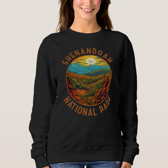 Camiseta Círculo Distante do Parque Nacional Shenandoah (Frente)