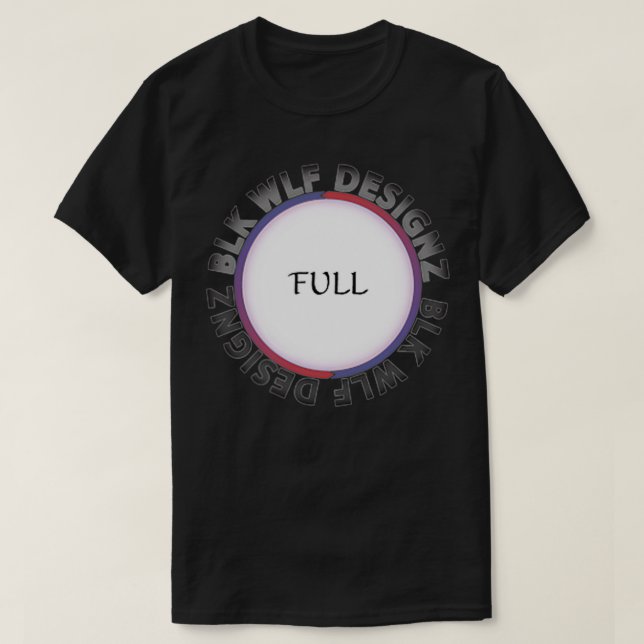 Camiseta Círculo do cheio BLKWLF MMXXI (Frente do Design)