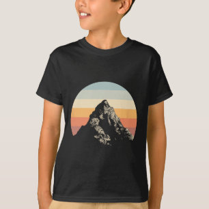 Camiseta Círculo do Pôr do Sol na Montanha Arco-íris Nature