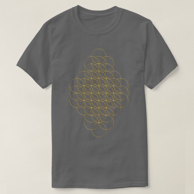 Camiseta Círculo Dourado (Frente do Design)
