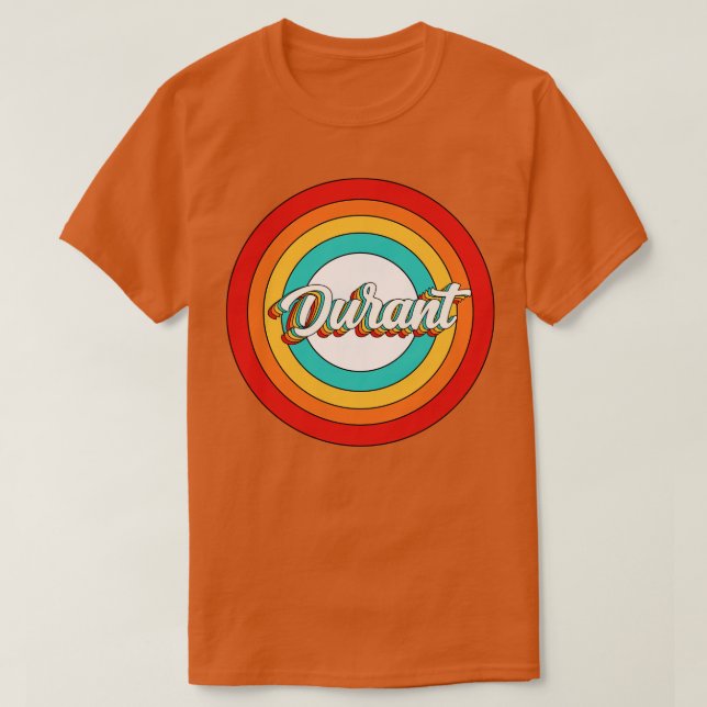 Camiseta Círculo Durant Name Shirt Vintage (Frente do Design)