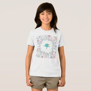 Camiseta Círculo "Felz pascoa" de Diversão de Bunnies