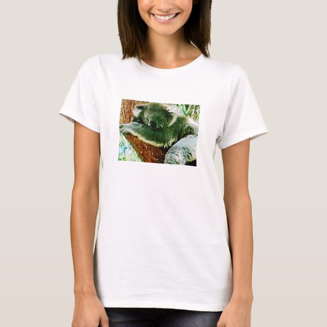 CAMISETA CÍRCULO FLUXO BÉLLA DAS MULHERES EM TOPO - COALA D (Frente)