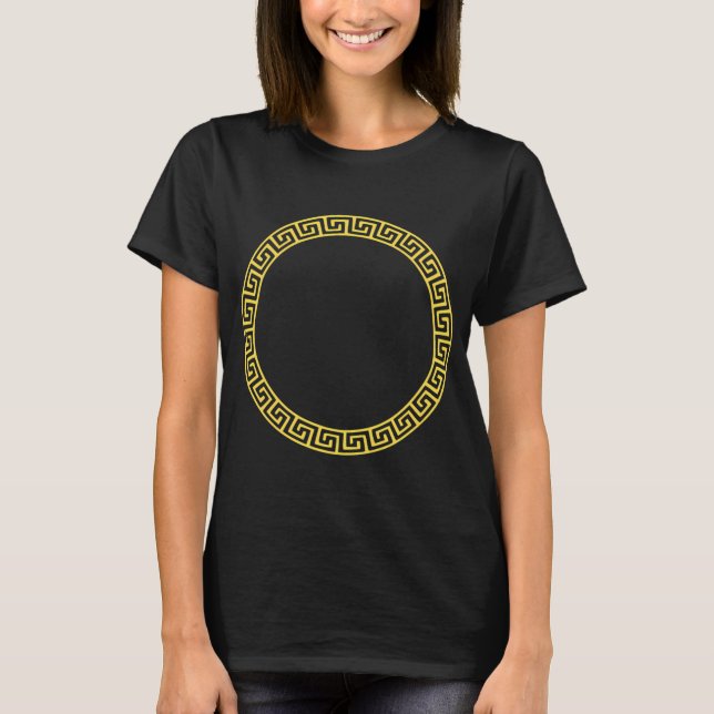 Camiseta círculo infinito dourado (Frente)