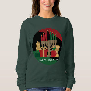 Camiseta círculo Kwanzaa feliz