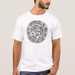 Camiseta Círculo maia, hieróglifo mexicano (Maya)