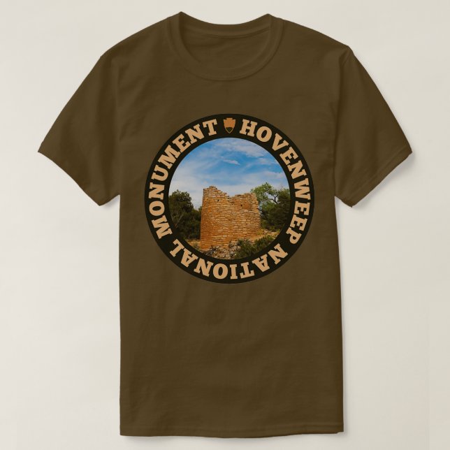 Camiseta Círculo Monumento Nacional Hovenweep  (Frente do Design)